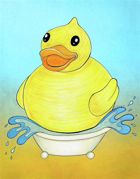 Rubber Duck Drawing at PaintingValley.com | Explore collection of Rubber Duck Drawing