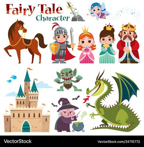 Fairy tales characters Royalty Free Vector Image