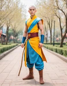 Avatar Aang Cosplay. Face Swap. Insert Your Face ID:1159825