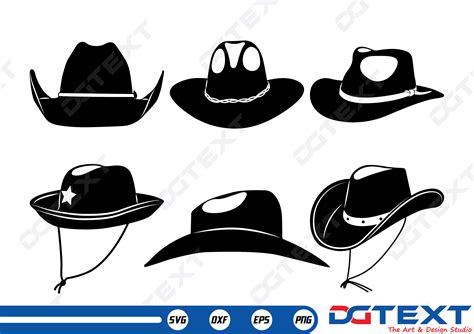 Cowboy Hat SVG, Cowboy Hat Vector, Silhouette, Cricut File, Clipart, Cuttable Design, Png, Dxf ...