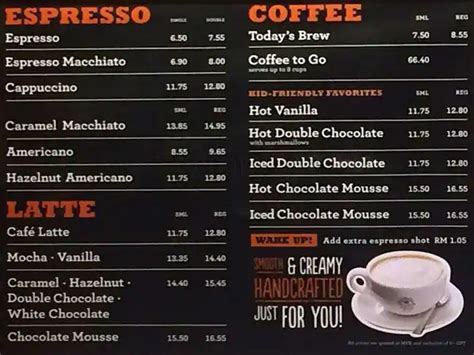 Coffee Bean Tea Leaf Menu Singapore - The Coffee Bean & Tea Leaf Beanstro (Marina Bay Sands ...