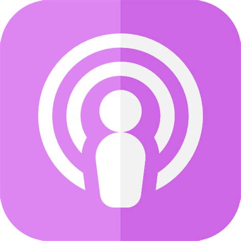 Podcast Basic Straight Flat icon