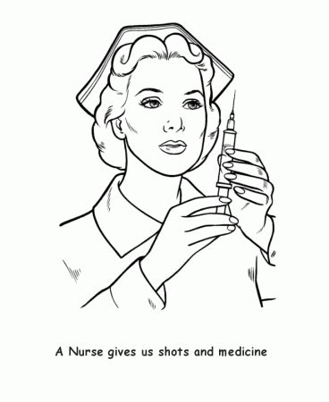 Nurse7 Coloring Page For Kids - Free Nurses Printable Coloring Pages Online For Kids ...