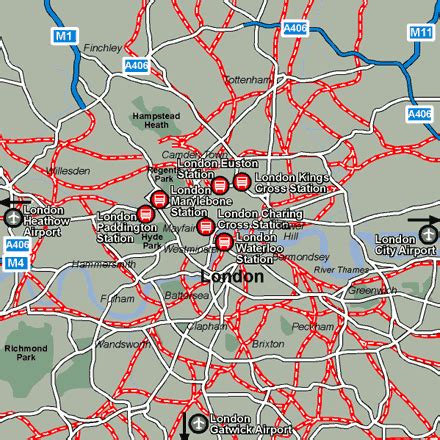 Map Of London Train Station – Map Vector