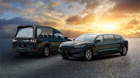 British Company Converts Ford Mustang Mach-E Into Electric Hearse And Limousine