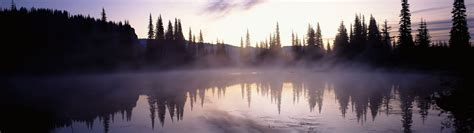 mist dreamy lakes multiscreen 3840x1080 Nature Lakes HD Art #dreamy #MIST #4K #wallpaper # ...