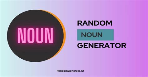 Random Noun Generator