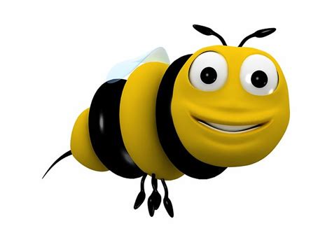 Bee cartoon character 3D model | CGTrader