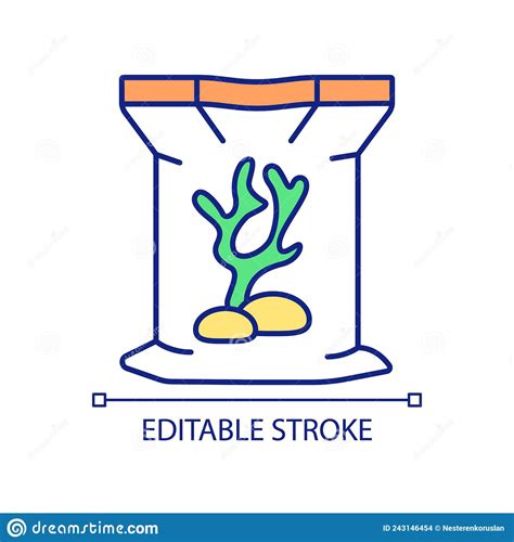 Seaweed Supplements RGB Color Icon Stock Vector - Illustration of seaweed, antioxidant: 243146454