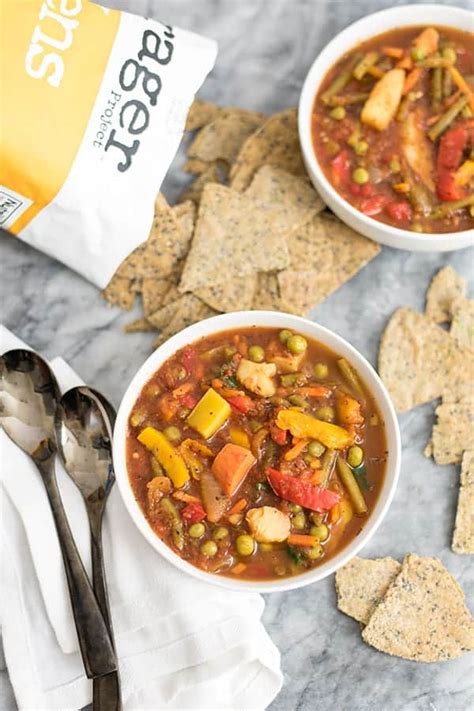 Simple Frozen Vegetable Soup (Vegan, Whole30) - Bites of Wellness