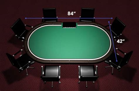 Poker Table Dimensions (Different Shapes & Sizes)