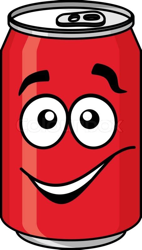 Red cartoon soda or soft drink can ... | Stock vector | Colourbox