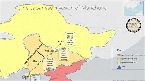 Japanese Invasion Of Manchuria Map