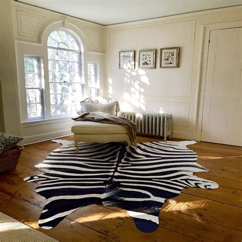 Faux Zebra Rug | Velvet Black & White – Tumbleweed-USA