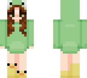 frog girl | Minecraft Skin