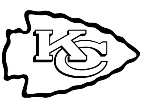 KC Chiefs Logo Coloring Page - Free Printable Coloring Pages for Kids