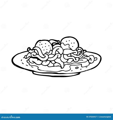 Spaghetti And Meatballs Coloring Pages