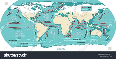 Ocean Currents Map Printable