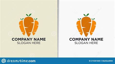 Carrot logo design concept stock vector. Illustration of nature - 274201600