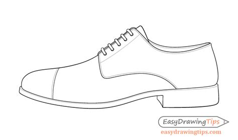 How to Draw a Shoe in Nine Steps - EasyDrawingTips