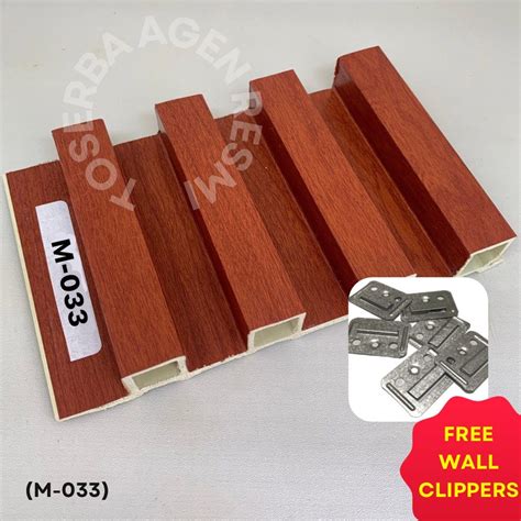 Dinding Kayu / Wall Panel WPC / Kisi kisi Motif Kayu / Wood Panel PVC, Perabotan Rumah di Carousell