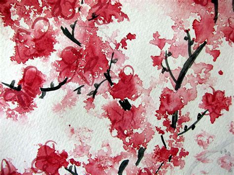 cherry blossom background desktop free | Cherry blossom art, Cherry blossom watercolor, Blossoms art