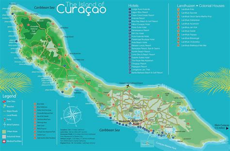 Printable Map Of Curacao - Printable World Holiday