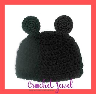 Ravelry: Baby Mickey Mouse Hat pattern by Amy Lehman