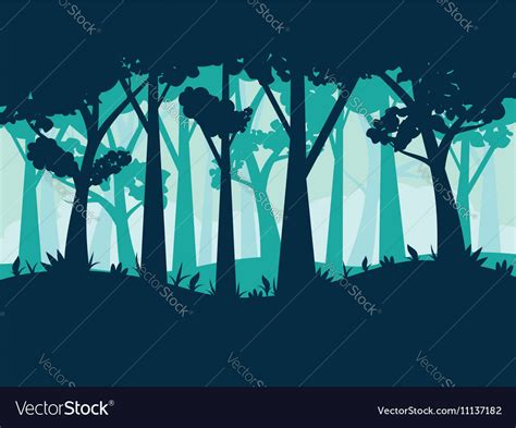 Abstract Forest Landscape3 Royalty Free Vector Image