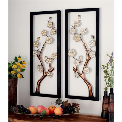 20 Ideas of Three Flowers on Vine Wall Decor