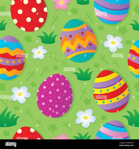 Seamless Easter theme background Stock Vector Image & Art - Alamy