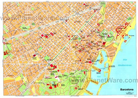 Barcelona Spain Map Of Attractions – The World Map