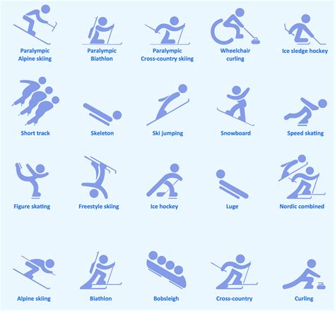 Sport pictograms. Olympic Games | Design elements - Winter Olympics pictograms | Winter Olympics ...