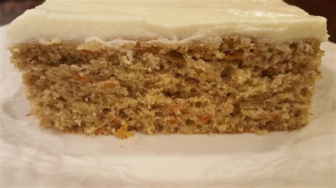 Carrot Banana Cake with Cream Cheese Frosting - Dining in with Danielle