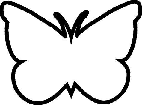 clipart outline of butterfly - Clip Art Library