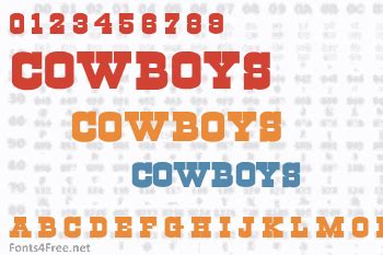 Cowboys Font Download - Fonts4Free