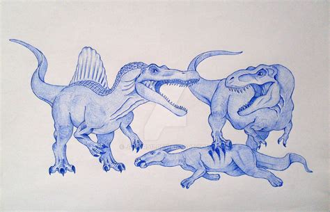 Spinosaurus vs T-Rex by Javor911 on DeviantArt