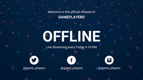 Dark Pattern Offline Twitch Banner - Venngage