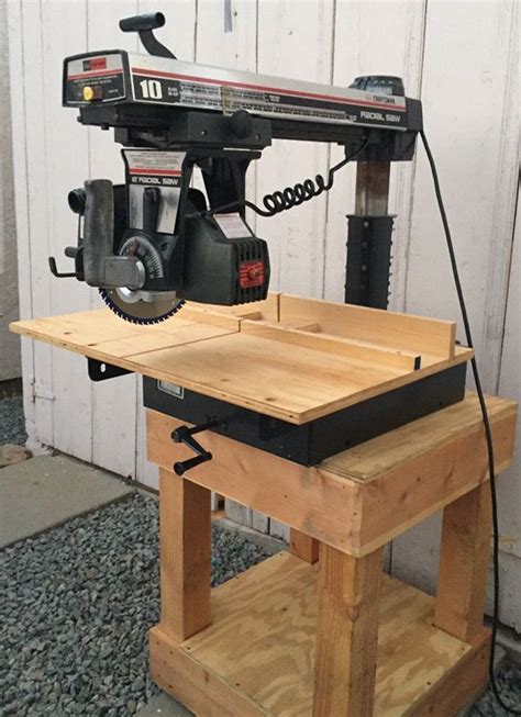 Original Sears Craftsman Radial Arm Saw with new custom cutting table ...