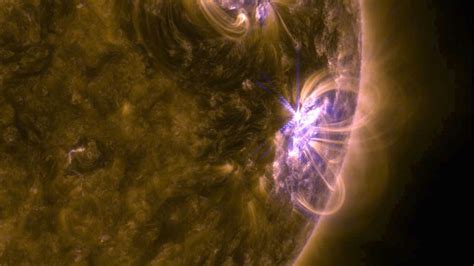 Geomagnetic storm warning issued after 17 solar flares erupt from single sun spot | Science ...