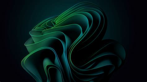 2560x1440 Resolution Windows 11 4k Green Glow 1440P Resolution Wallpaper - Wallpapers Den