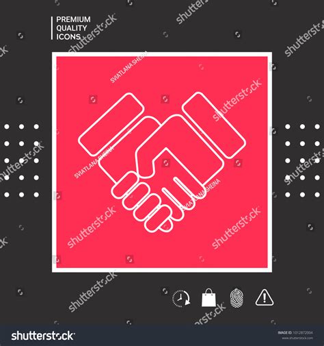 Handshake Symbol Icon Stock Vector (Royalty Free) 1012872004 | Shutterstock