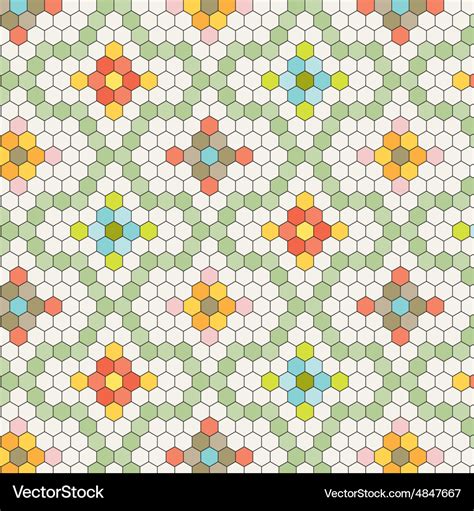 Hexagon tile pattern Royalty Free Vector Image