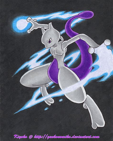 Mewtwo Drawing :P - Mewtwo Fan Art (29204503) - Fanpop