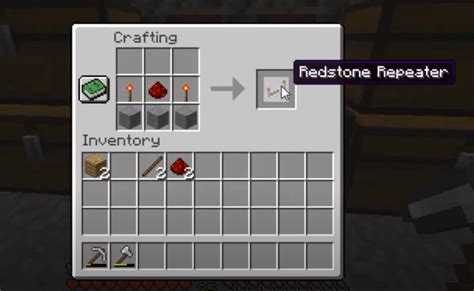 How To Make A Redstone Repeater: Minecraft Recipe