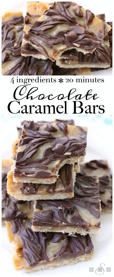 CHOCOLATE CARAMEL BARS - Butter with a Side of Bread