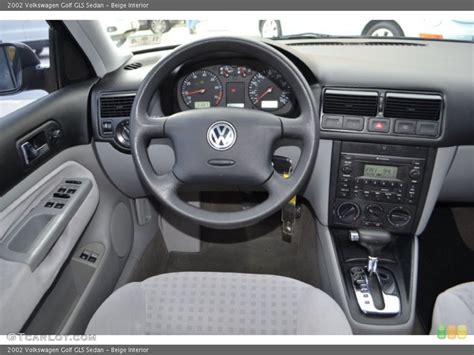 Beige Interior Dashboard for the 2002 Volkswagen Golf GLS Sedan #88185959 | GTCarLot.com