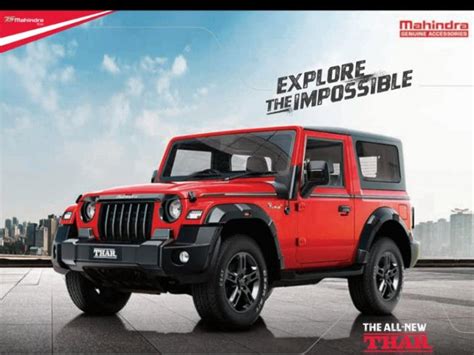 Mahindra Thar Accessories List Revealed Gets Tons Of Customisation Options - The AUTO Kraft