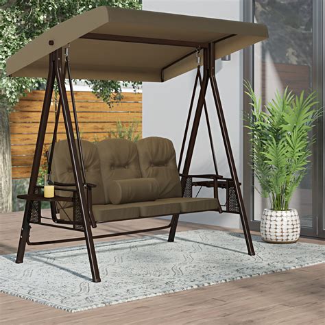 Top 30 of Canopy Patio Porch Swing with Stand