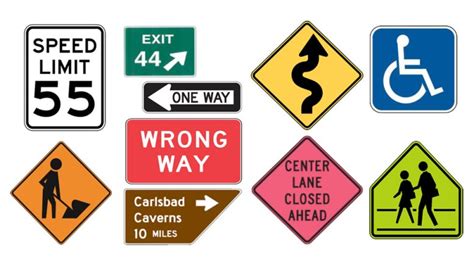 Road Sign Colors - DMV Test Questions for Your Permit